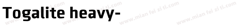 Togalite heavy字体转换